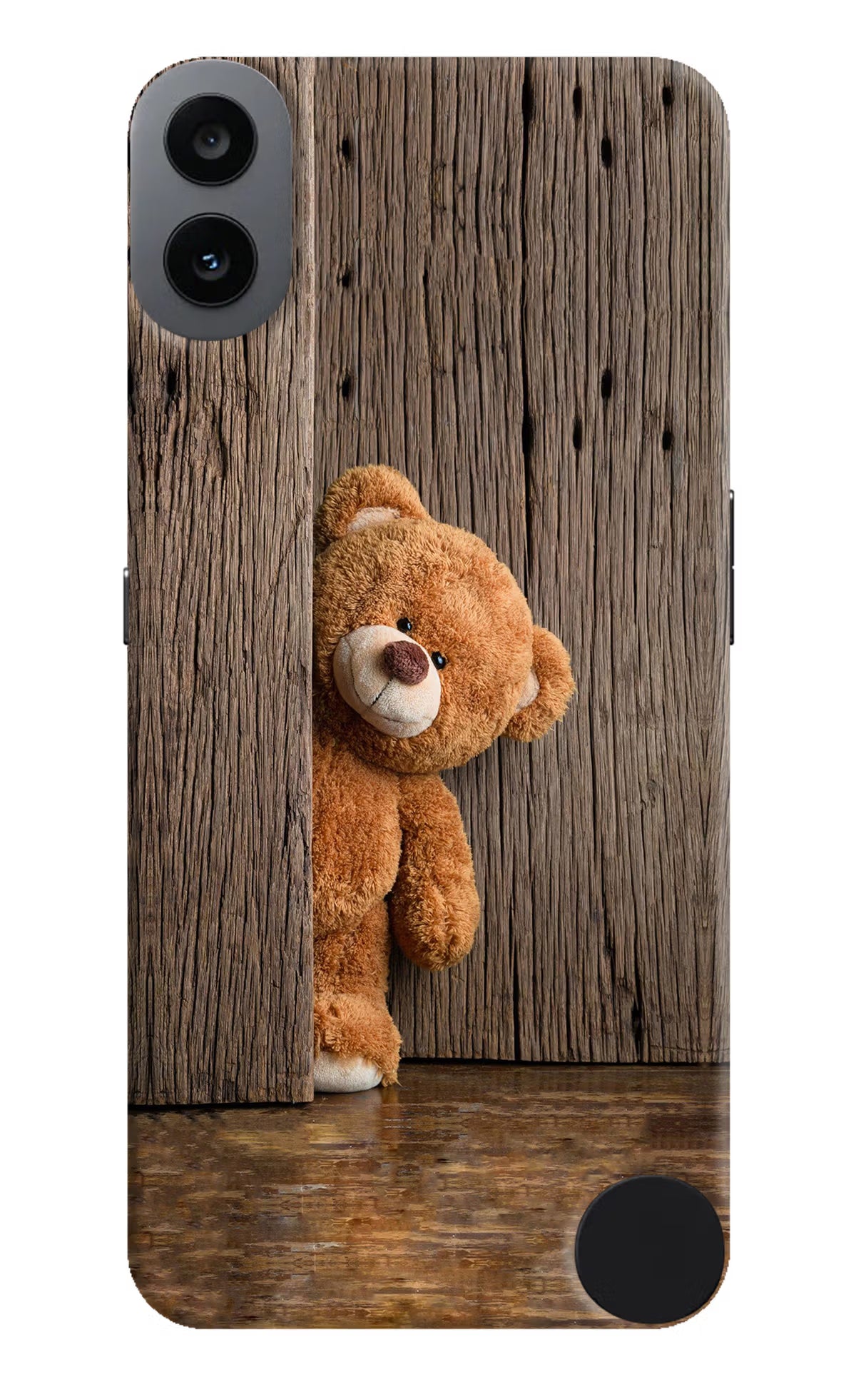 Teddy Wooden CMF by Nothing Phone 1 Hard Case Back Cover by Casekaro