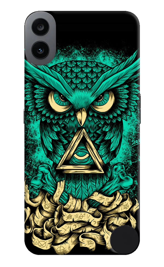 Green Owl CMF by Nothing Phone 1 Hard Case Back Cover by Casekaro