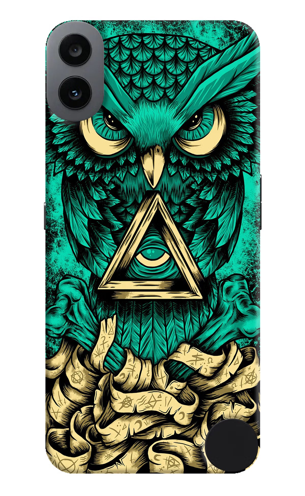 Green Owl CMF by Nothing Phone 1 Hard Case Back Cover by Casekaro