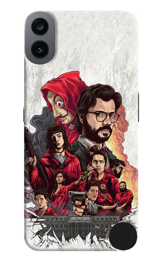 Money Heist Artwork CMF by Nothing Phone 1 Back Cover