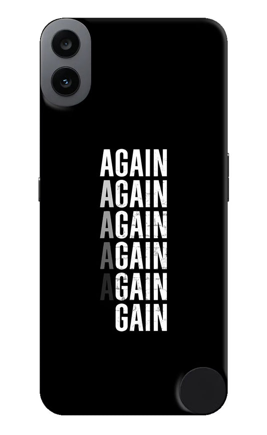 Again Again Gain CMF by Nothing Phone 1 Hard Case Back Cover by Casekaro