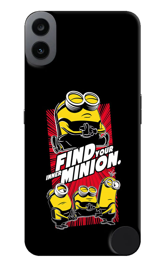 Find your inner Minion CMF by Nothing Phone 1 Hard Case Back Cover by Casekaro