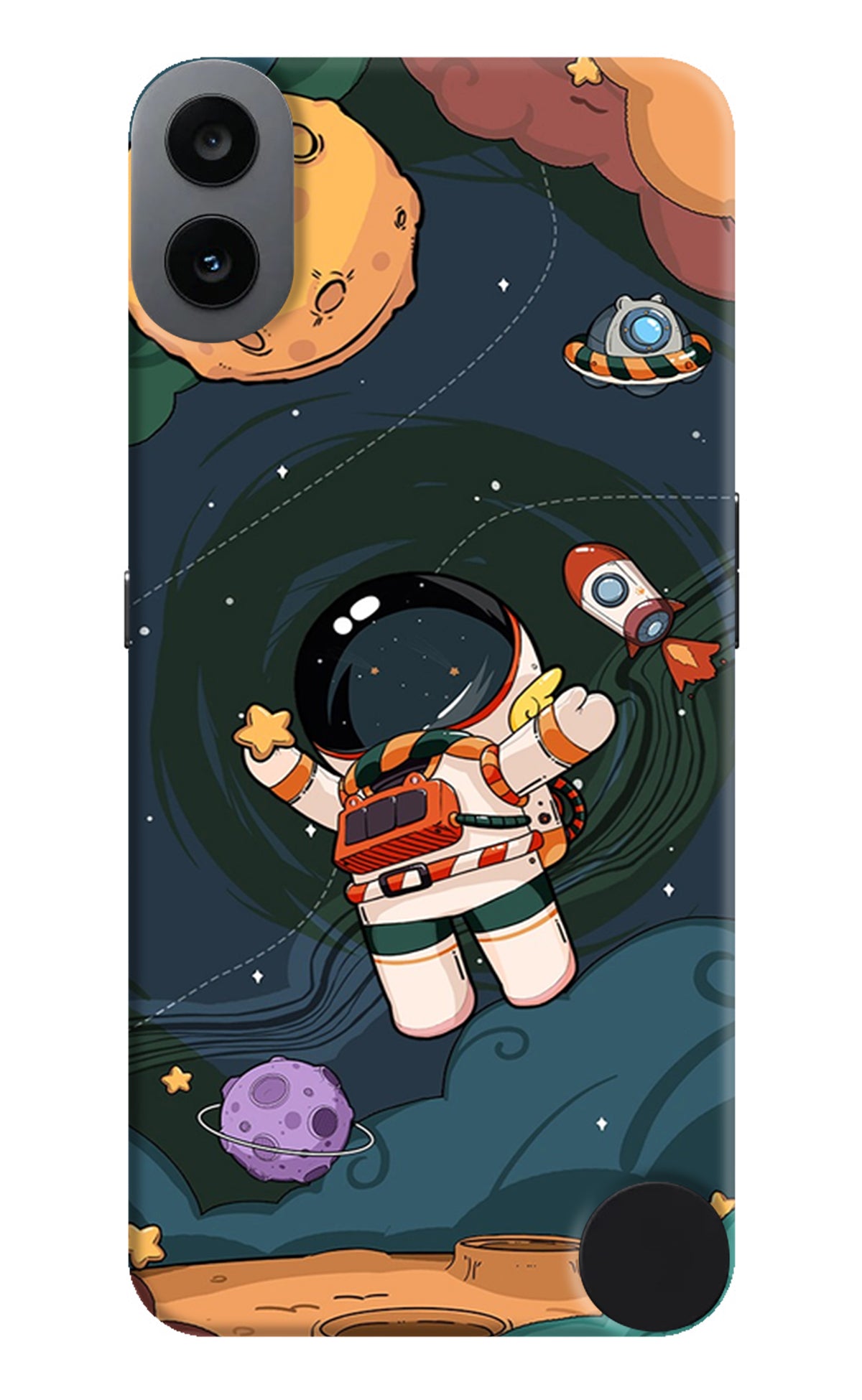 Cartoon Astronaut CMF by Nothing Phone 1 Back Cover