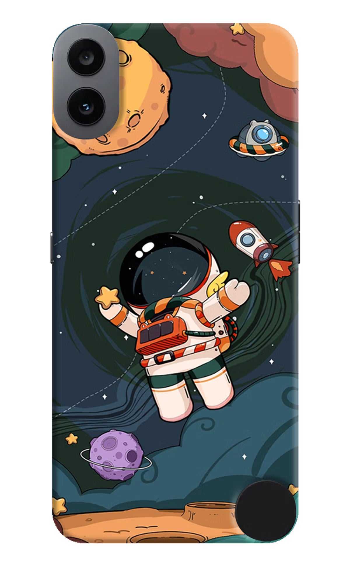 Cartoon Astronaut CMF by Nothing Phone 1 Hard Case Back Cover by Casekaro