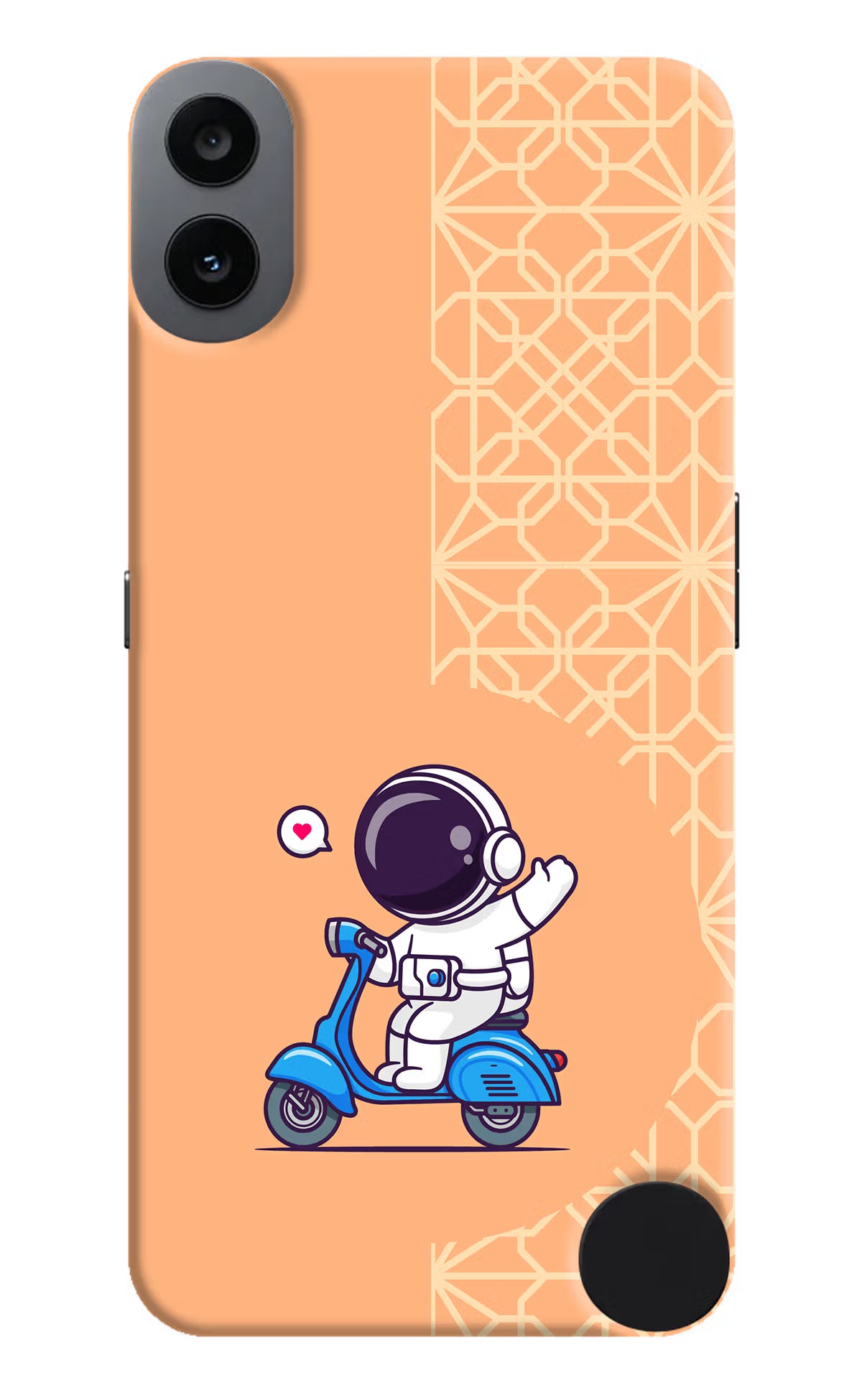 Cute Astronaut Riding CMF by Nothing Phone 1 Hard Case Back Cover by Casekaro