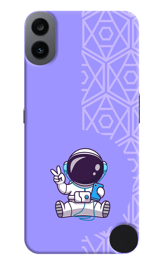 Cute Astronaut Chilling CMF by Nothing Phone 1 Hard Case Back Cover by Casekaro
