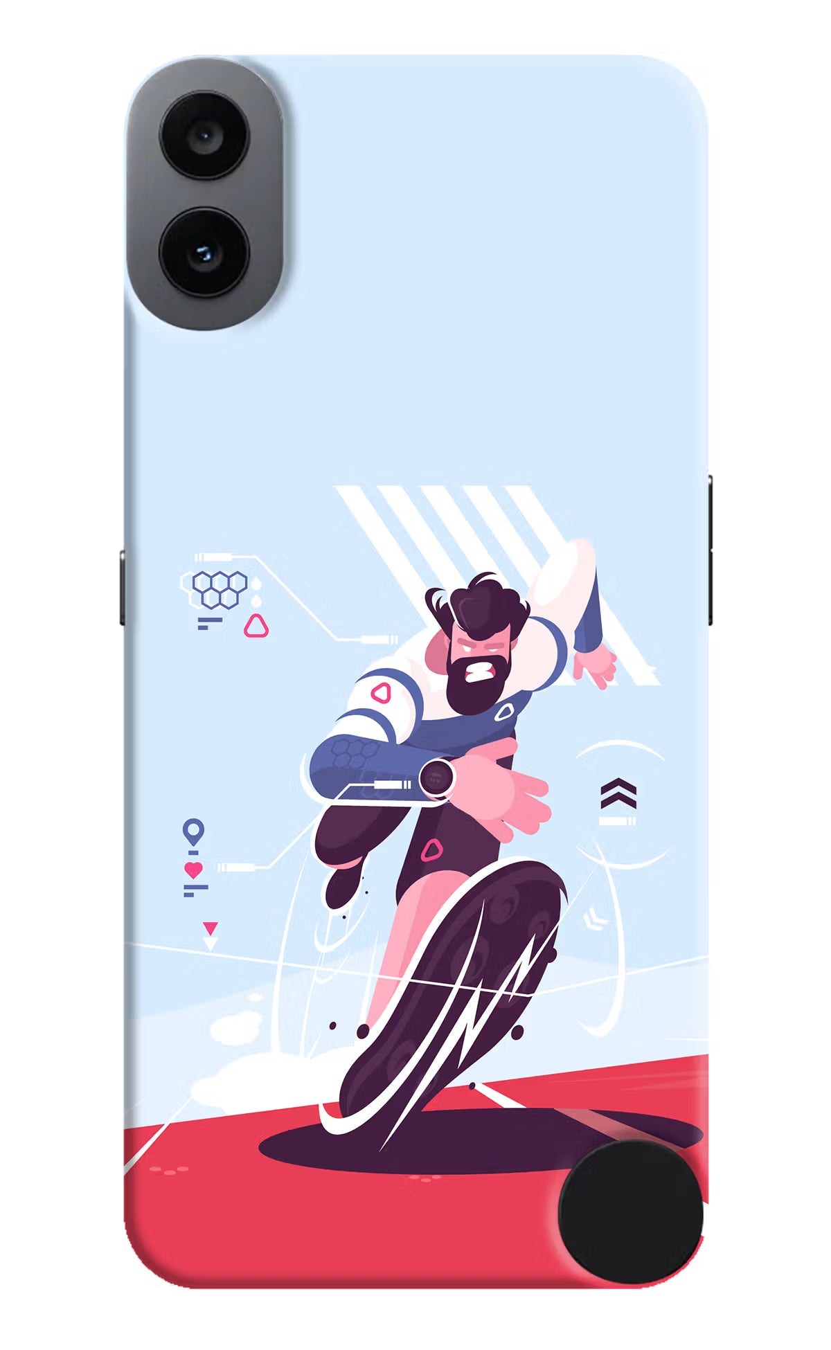 Run Pro CMF by Nothing Phone 1 Hard Case Back Cover by Casekaro