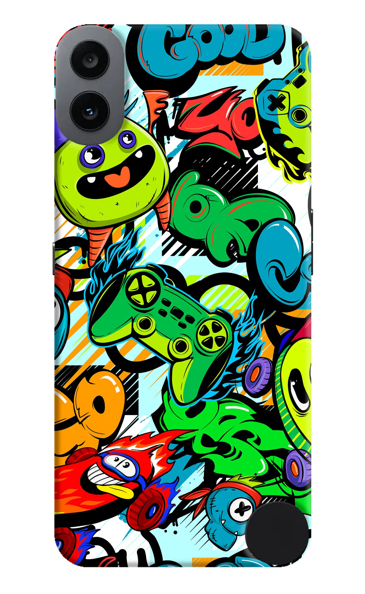 Game Doodle CMF by Nothing Phone 1 Hard Case Back Cover by Casekaro