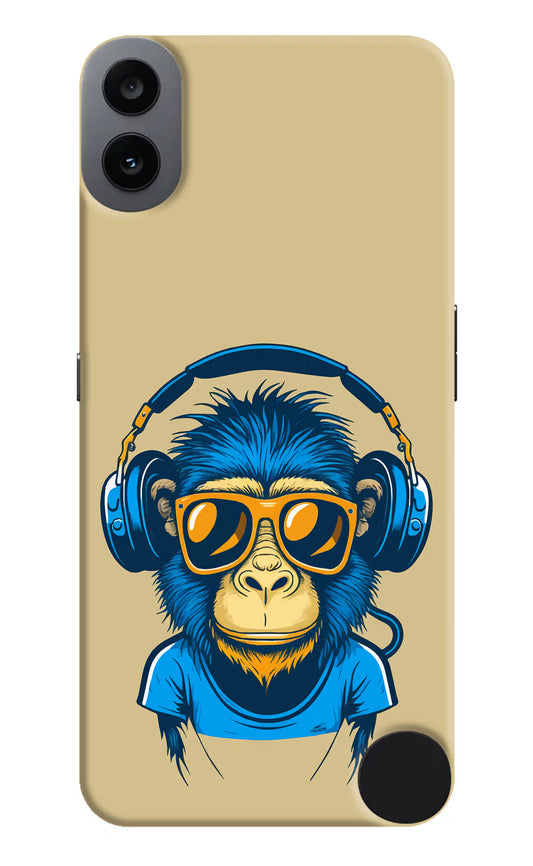Monkey Headphone CMF by Nothing Phone 1 Hard Case Back Cover by Casekaro