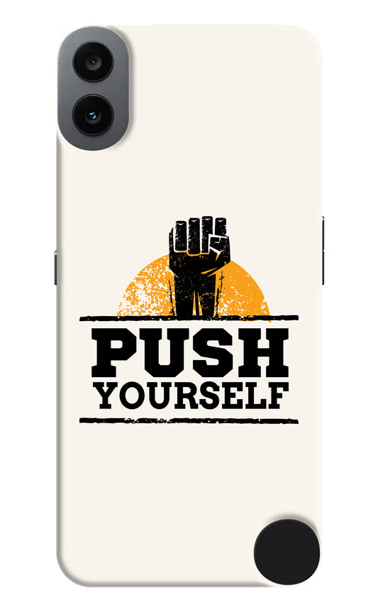 Push Yourself CMF by Nothing Phone 1 Hard Case Back Cover by Casekaro
