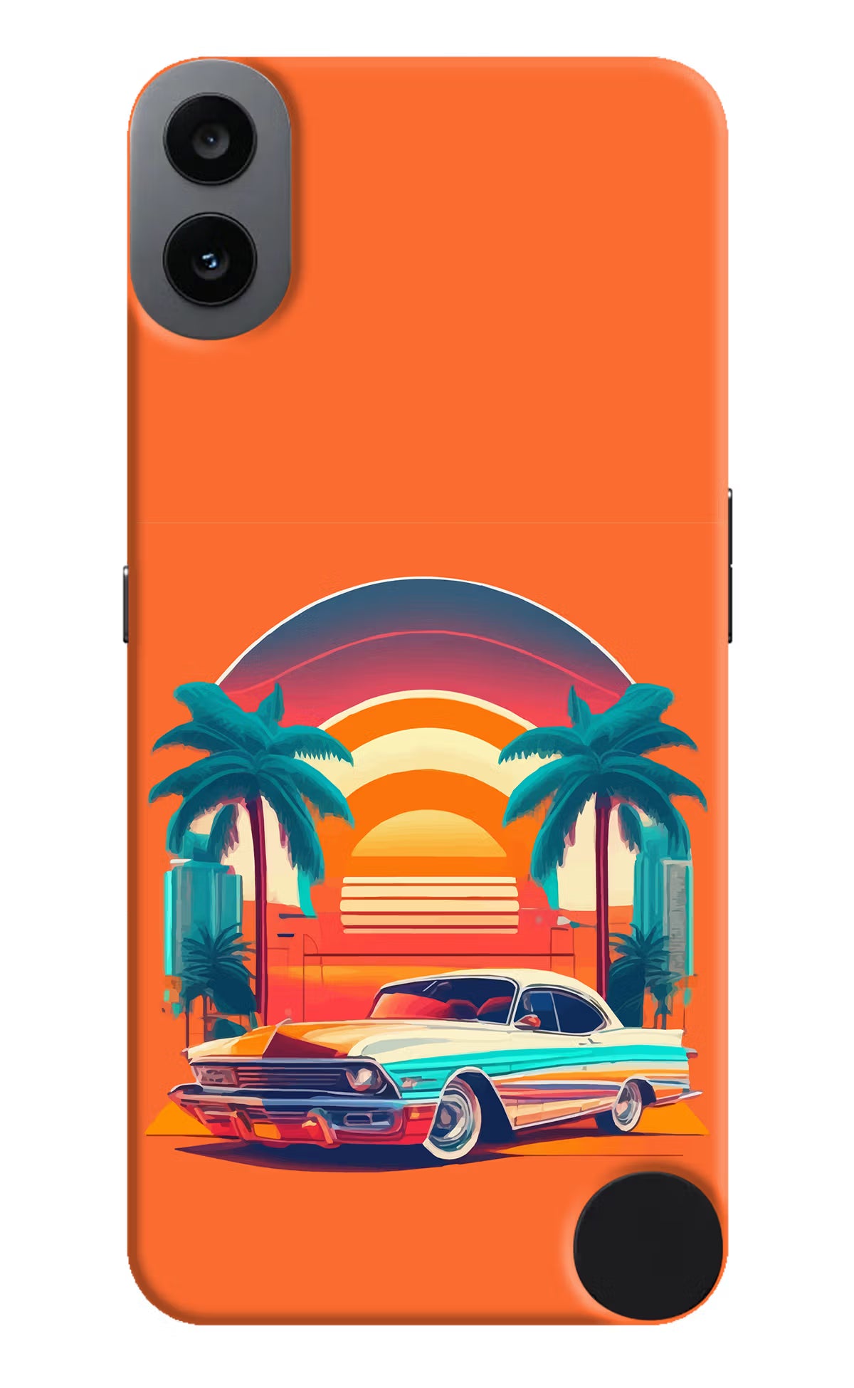 Palm Drive 80s CMF by Nothing Phone 1 Hard Case Back Cover by Casekaro