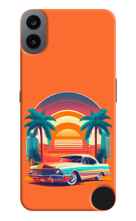 Palm Drive 80s CMF by Nothing Phone 1 Hard Case Back Cover by Casekaro