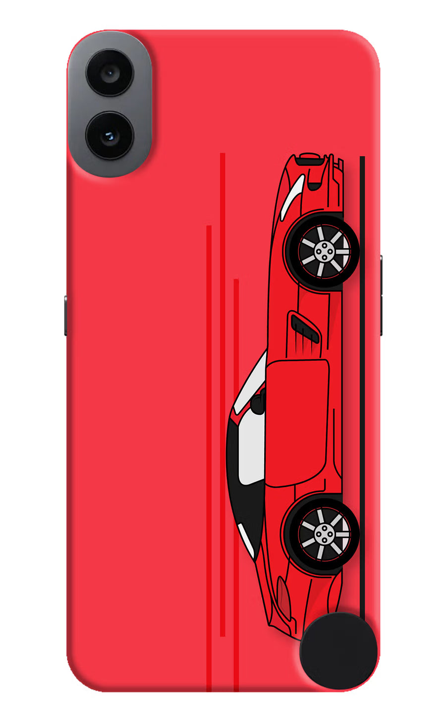 Red Velocity CMF by Nothing Phone 1 Back Cover, Hard case