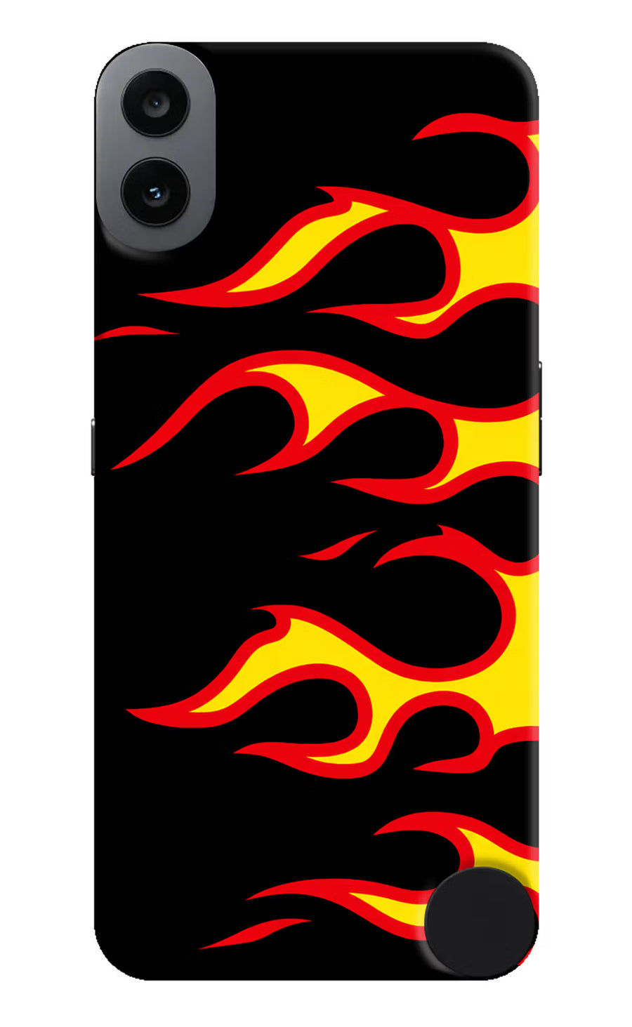 Side Sweep Flames CMF by Nothing Phone 1 Back Cover, Hard case