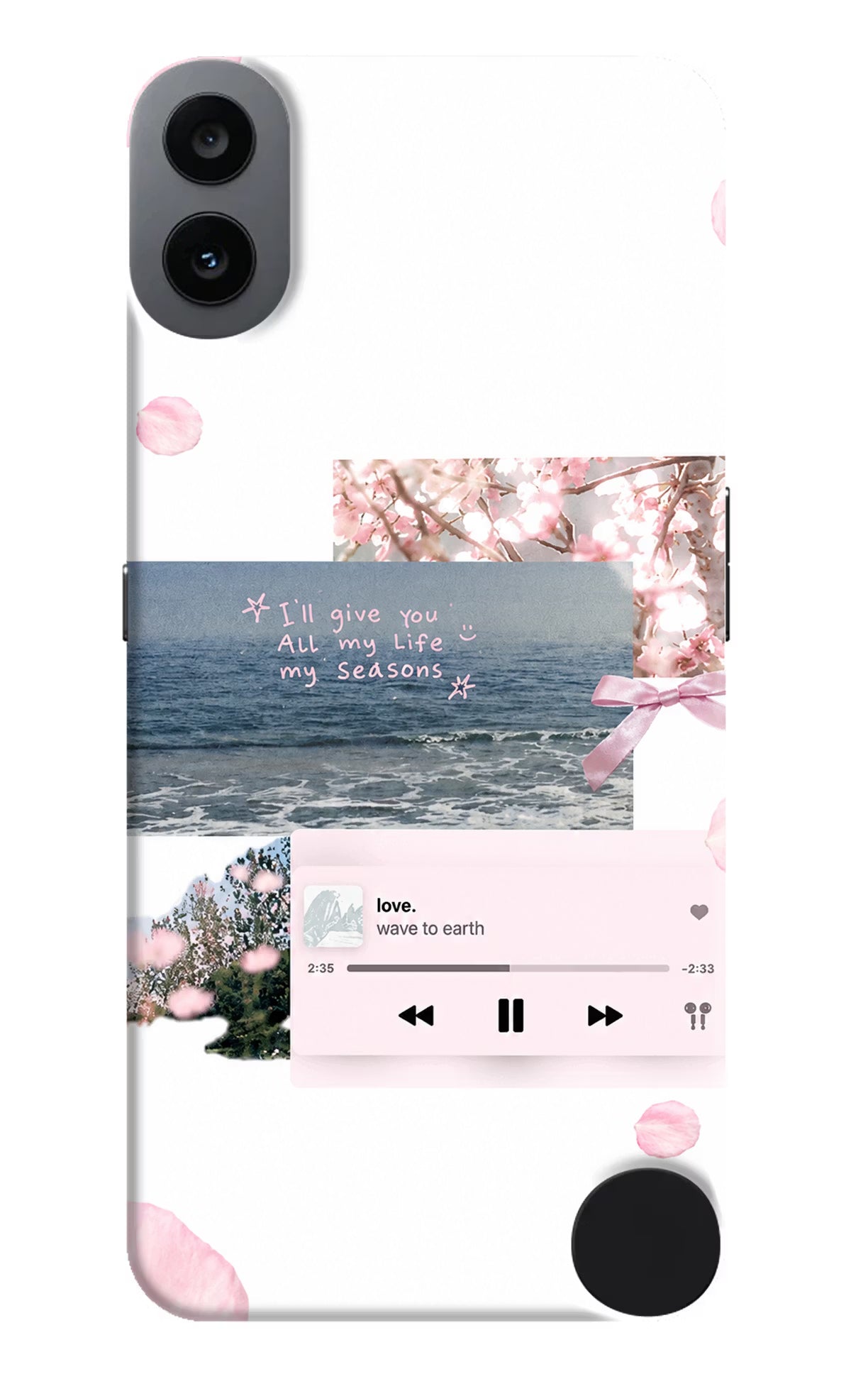 Wave to earth CMF by Nothing Phone 1 Back Cover