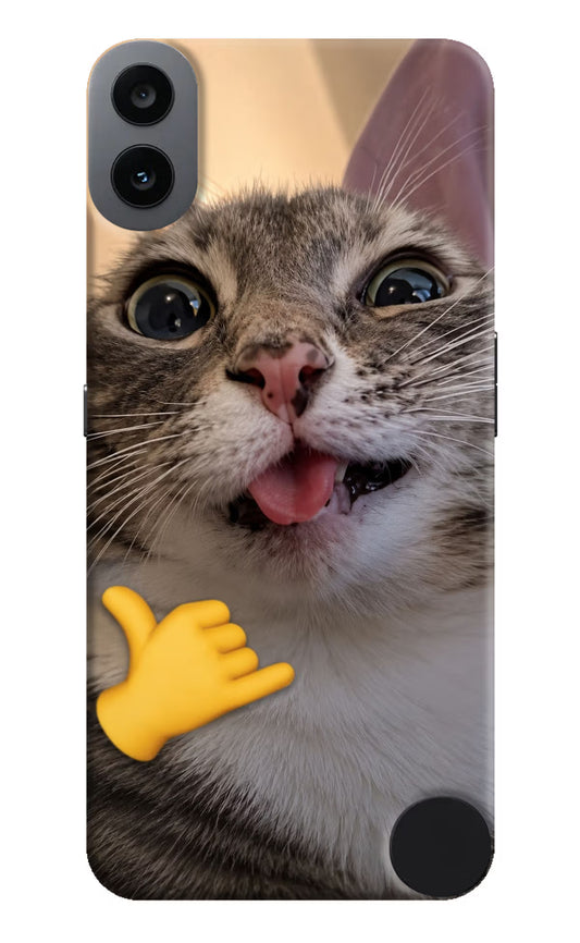 Silly Cat Call CMF by Nothing Phone 1 Hard Case Back Cover by Casekaro