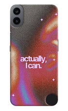 Pink Aura CMF by Nothing Phone 1 Hard Case Back Cover by Casekaro