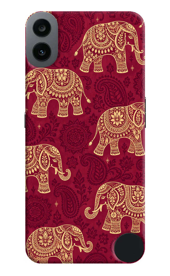 Maroon Elephant CMF by Nothing Phone 1 Hard Case Back Cover by Casekaro