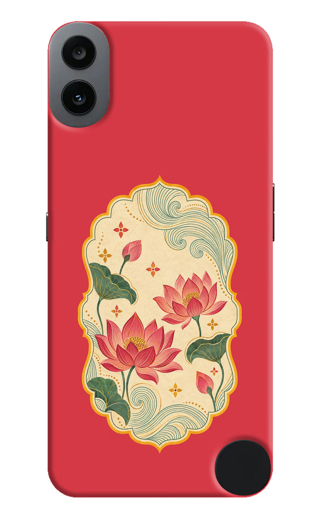 Pink Lotus CMF by Nothing Phone 1 Hard Case Back Cover by Casekaro