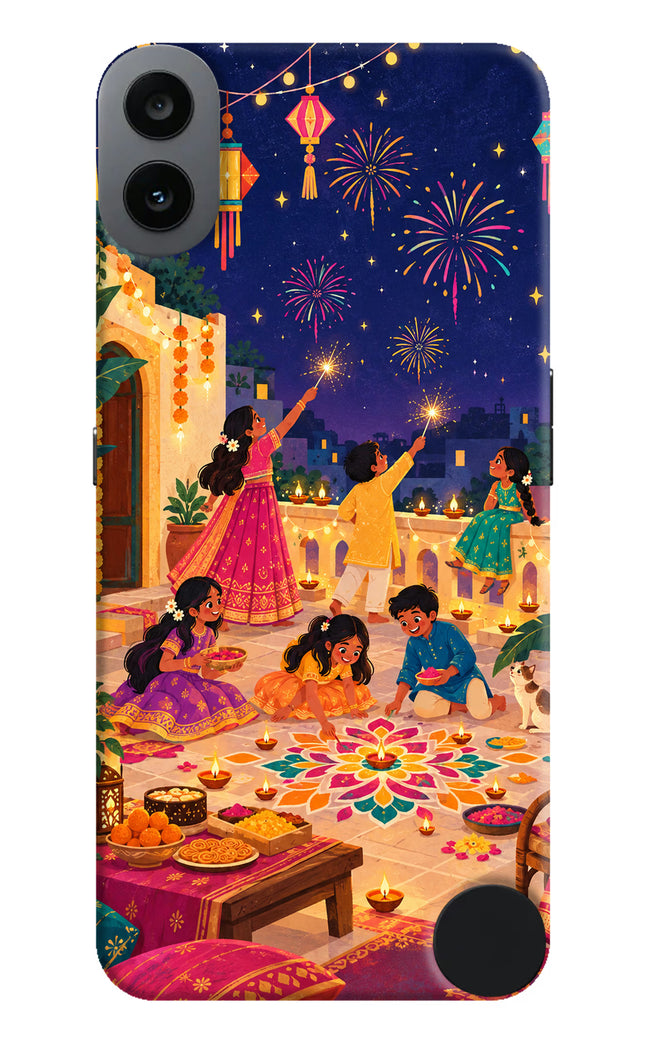 Diwali Night CMF by Nothing Phone 1 Hard Case Back Cover by Casekaro