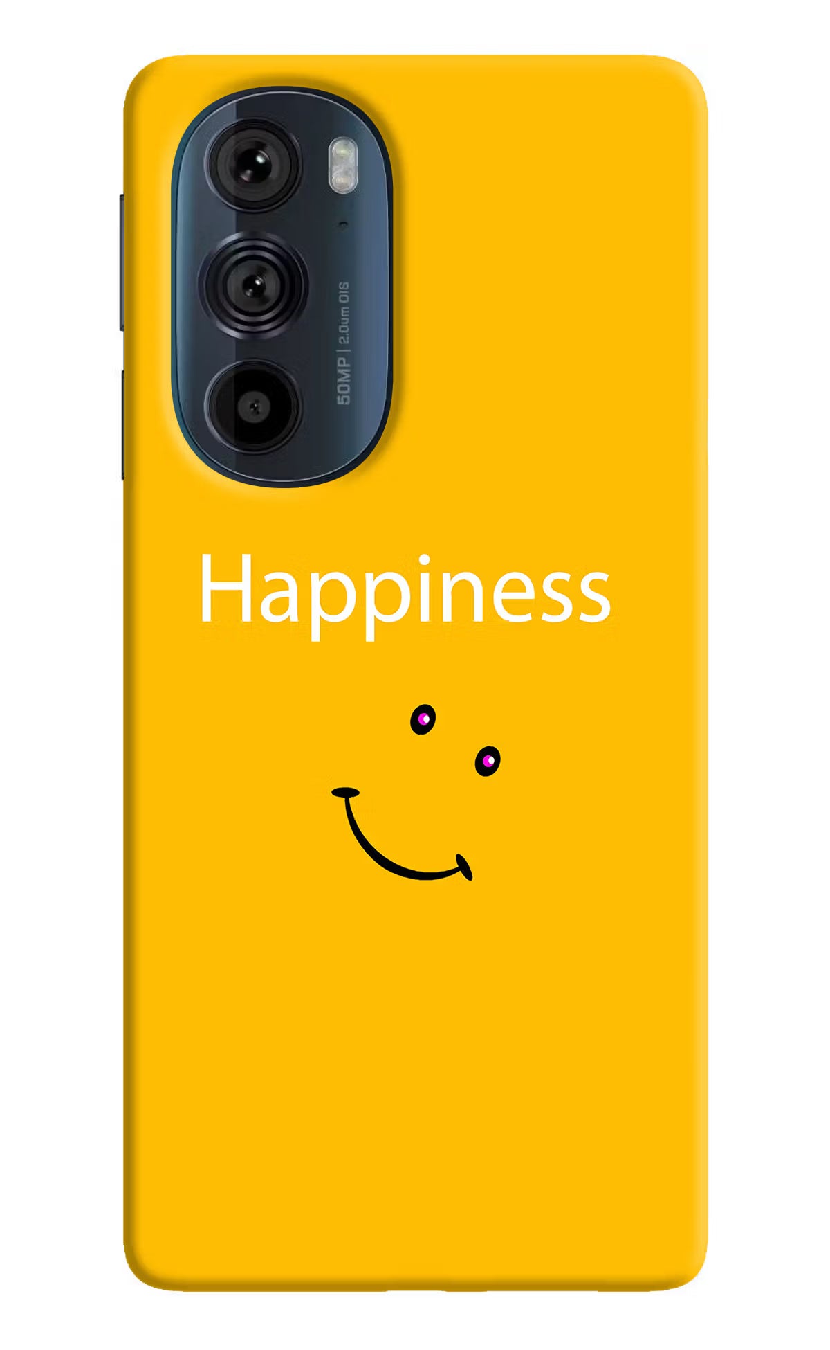 Happiness With Smiley Moto Edge 30 Pro Hard Case Back Cover by Casekaro