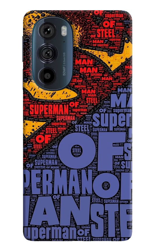 Superman Moto Edge 30 Pro Hard Case Back Cover by Casekaro