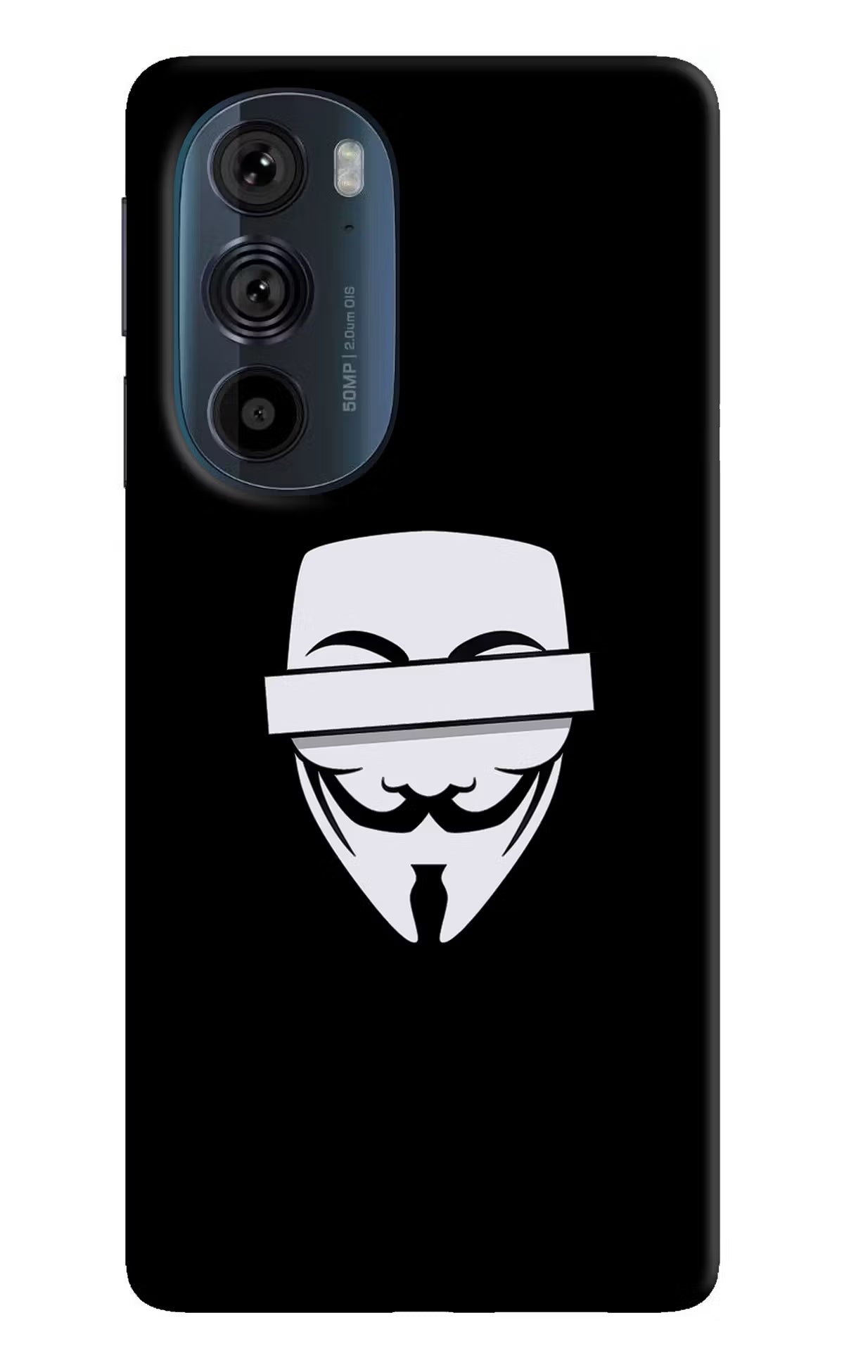 Anonymous Face Moto Edge 30 Pro Hard Case Back Cover by Casekaro