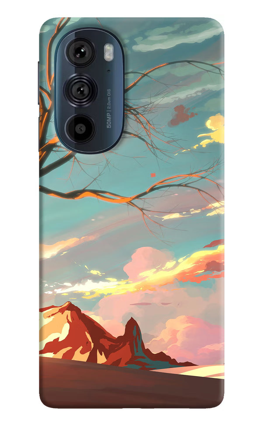 Scenery Moto Edge 30 Pro Back Cover, Hard case