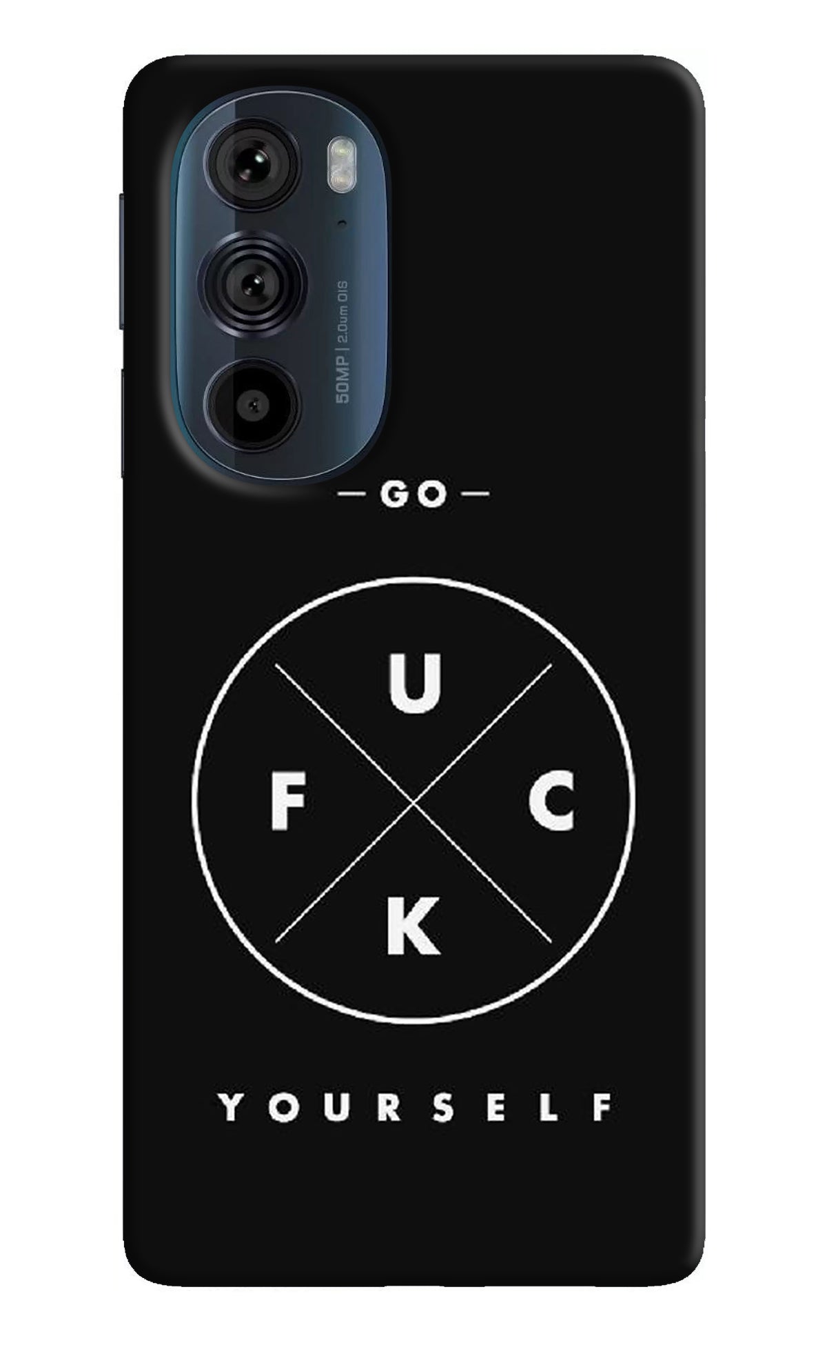 Go Fuck Yourself Moto Edge 30 Pro Back Cover