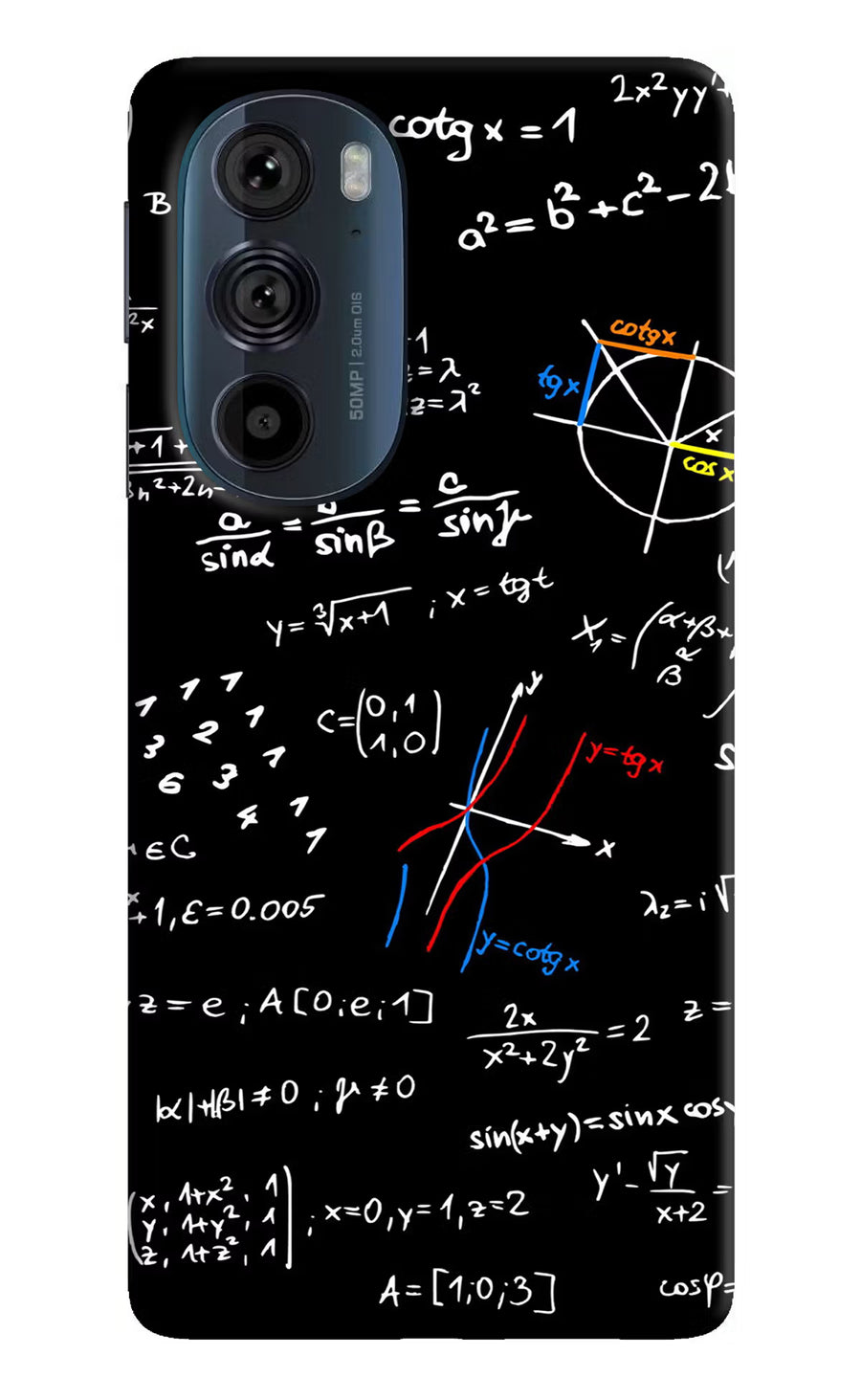 Mathematics Formula Moto Edge 30 Pro Back Cover, Hard case