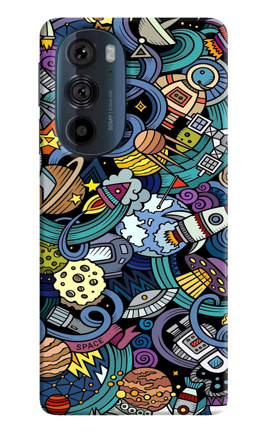 Space Abstract Moto Edge 30 Pro Back Cover, Hard case