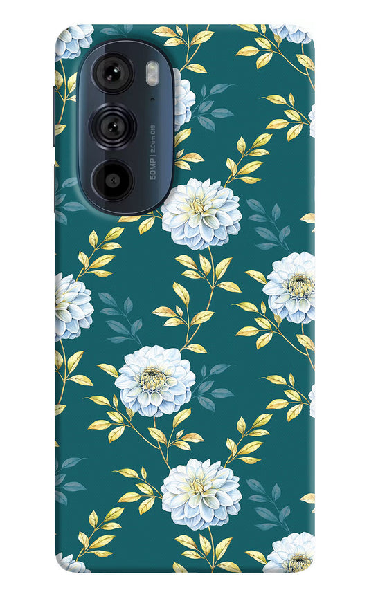 Flowers Moto Edge 30 Pro Hard Case Back Cover by Casekaro