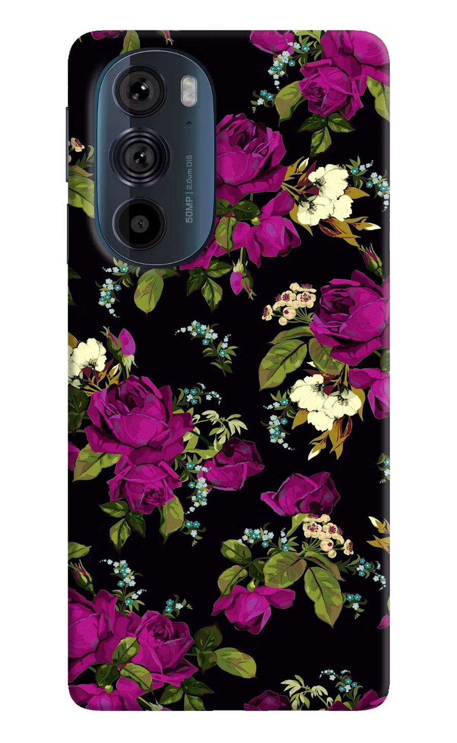 Flowers Moto Edge 30 Pro Back Cover, Hard case