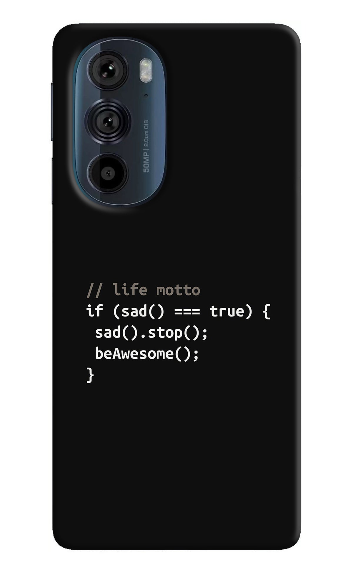 Life Motto Code Moto Edge 30 Pro Back Cover