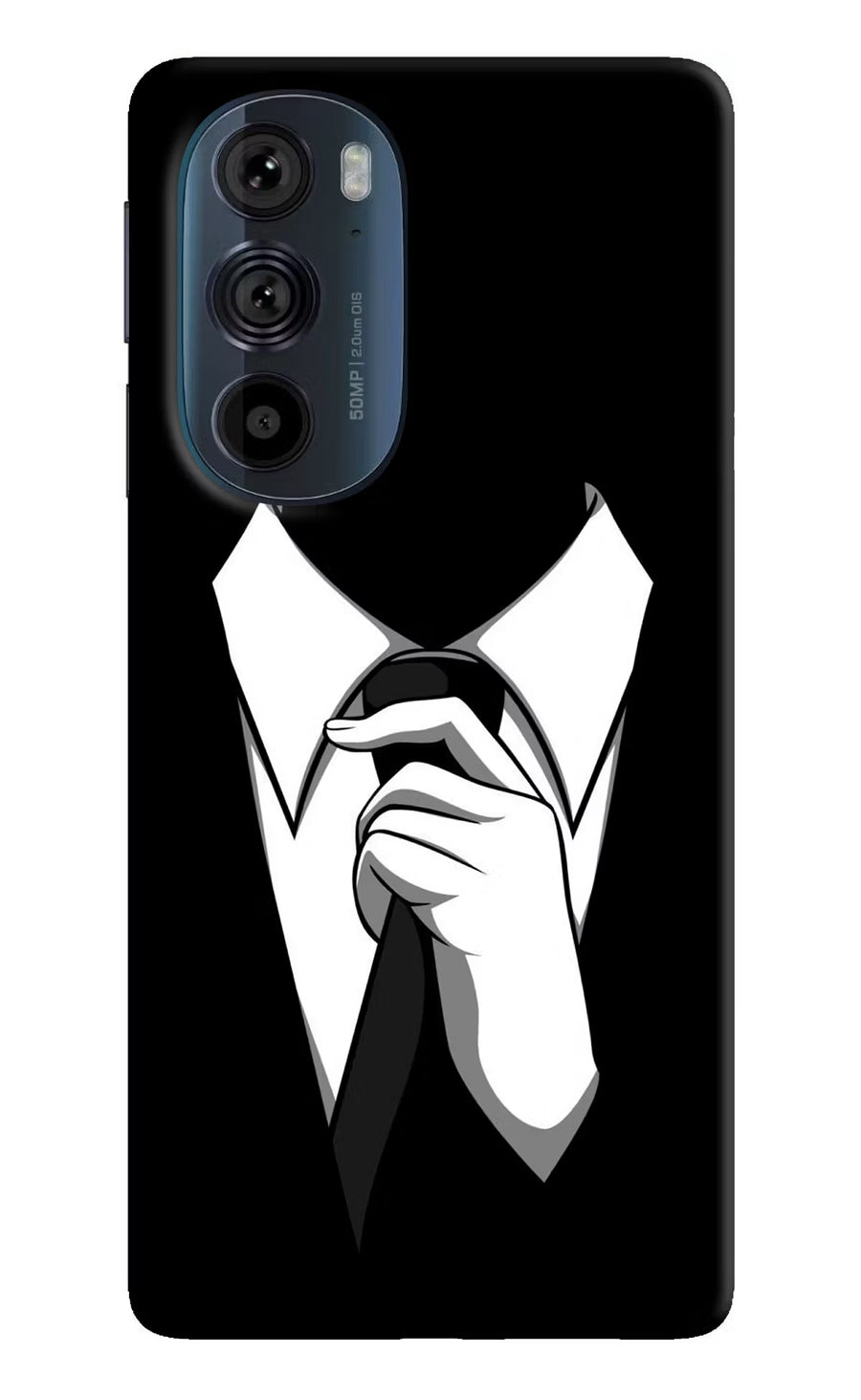 Black Tie Moto Edge 30 Pro Back Cover, Hard case