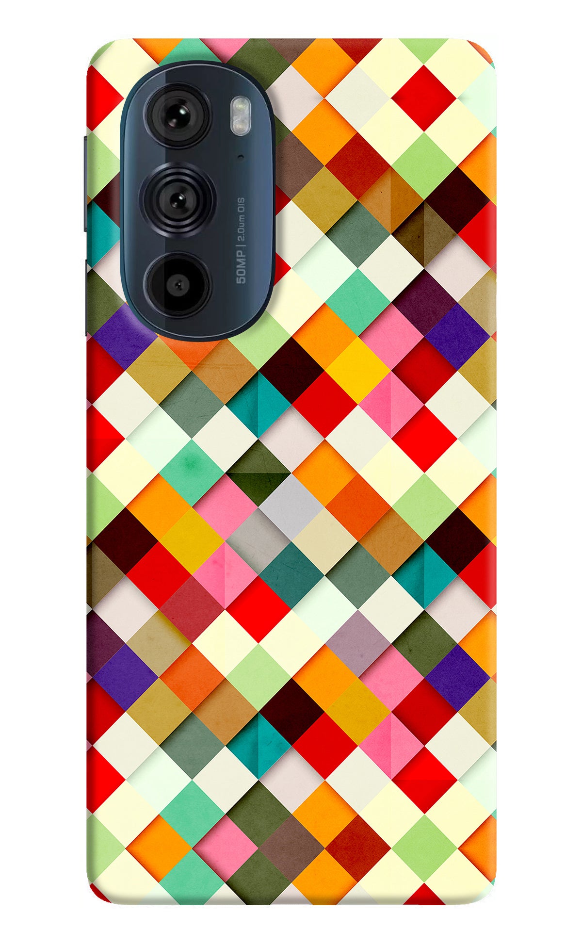 Geometric Abstract Colorful Moto Edge 30 Pro Back Cover