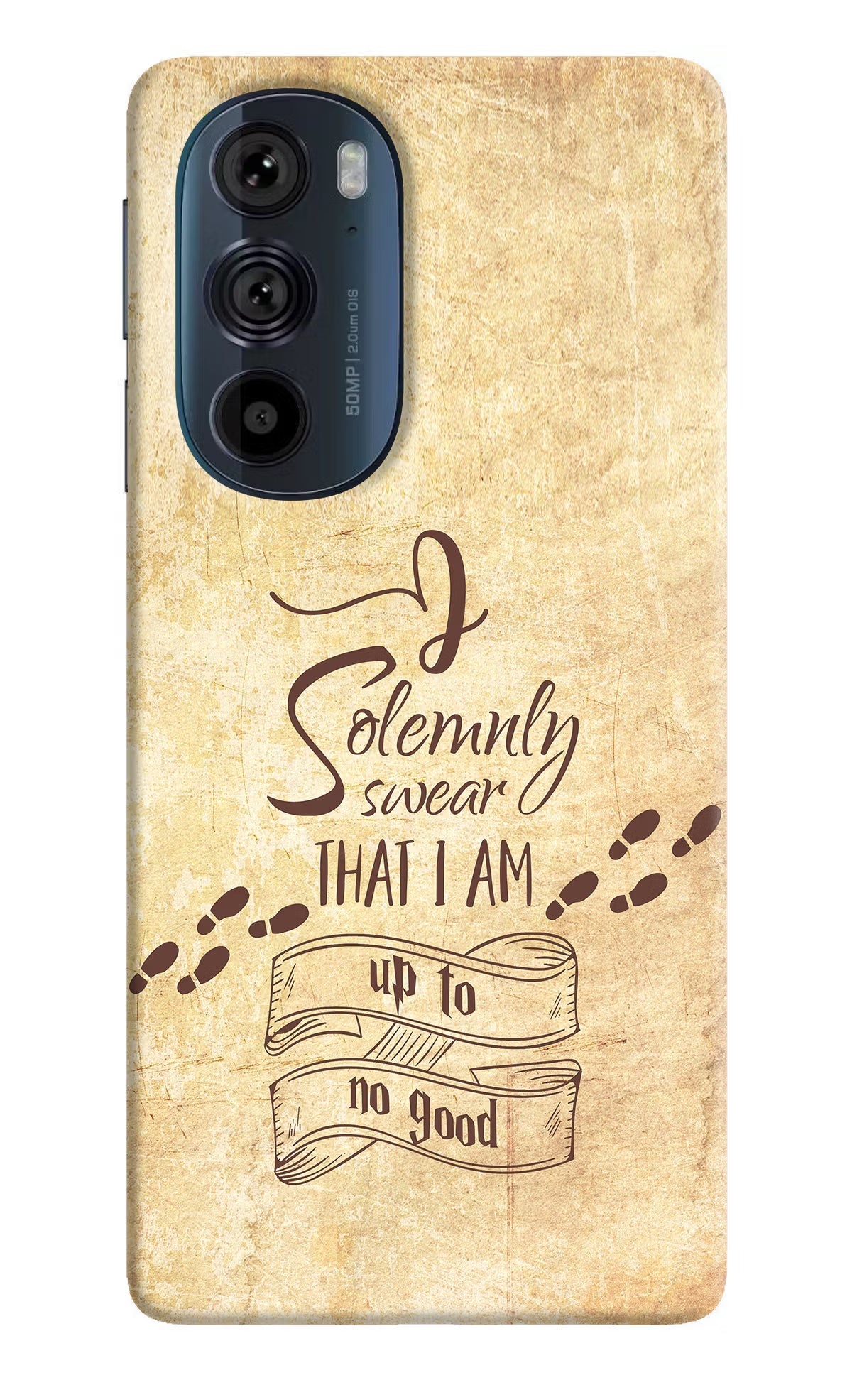 I Solemnly swear that i up to no good Moto Edge 30 Pro Hard Case Back Cover by Casekaro