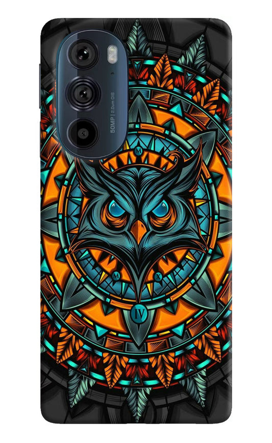 Angry Owl Art Moto Edge 30 Pro Hard Case Back Cover by Casekaro