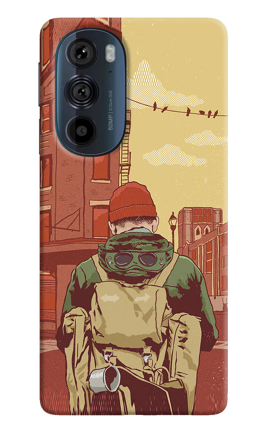 Adventurous Moto Edge 30 Pro Back Cover, Hard case