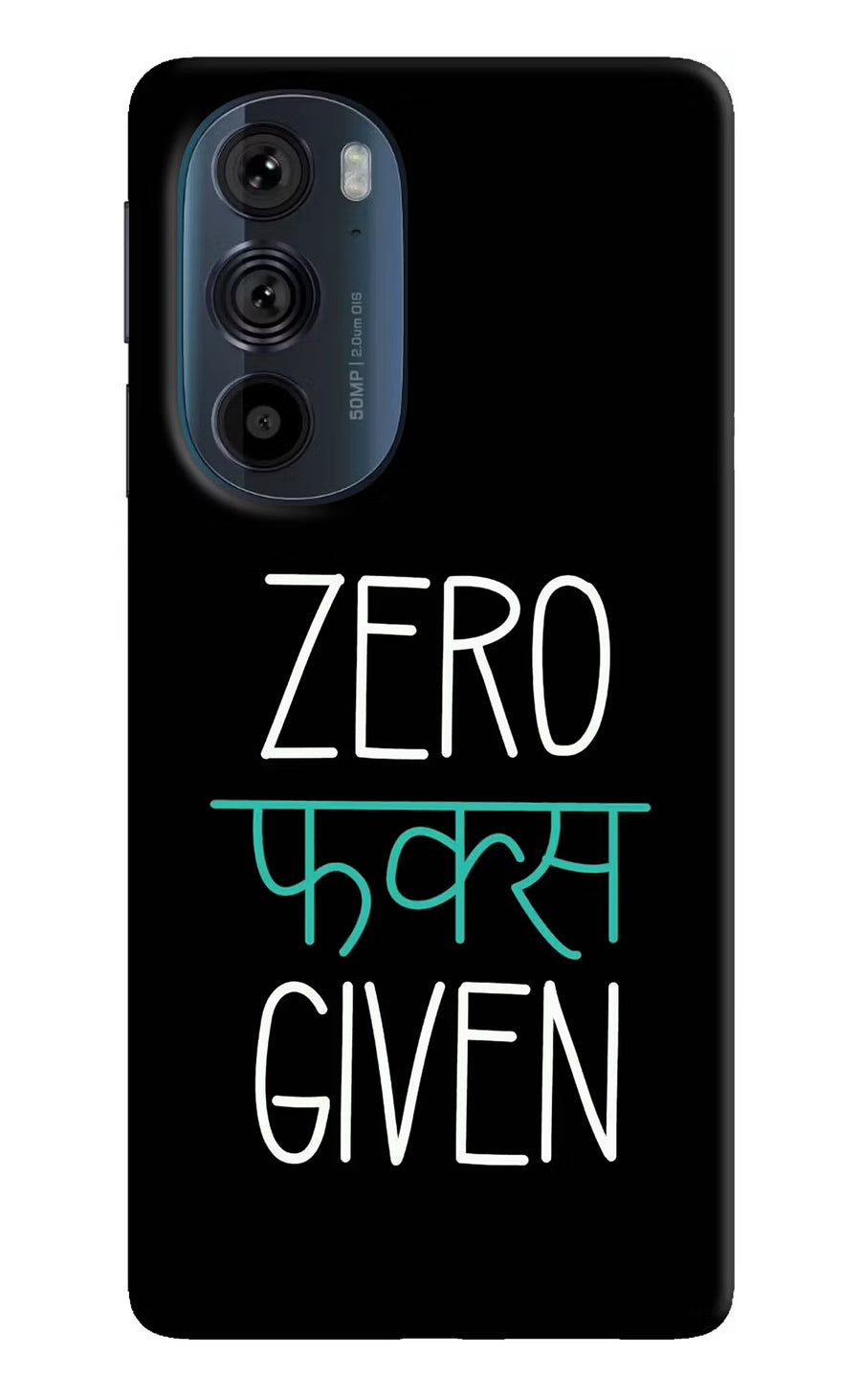 Zero Fucks Given Moto Edge 30 Pro Back Cover, Hard case