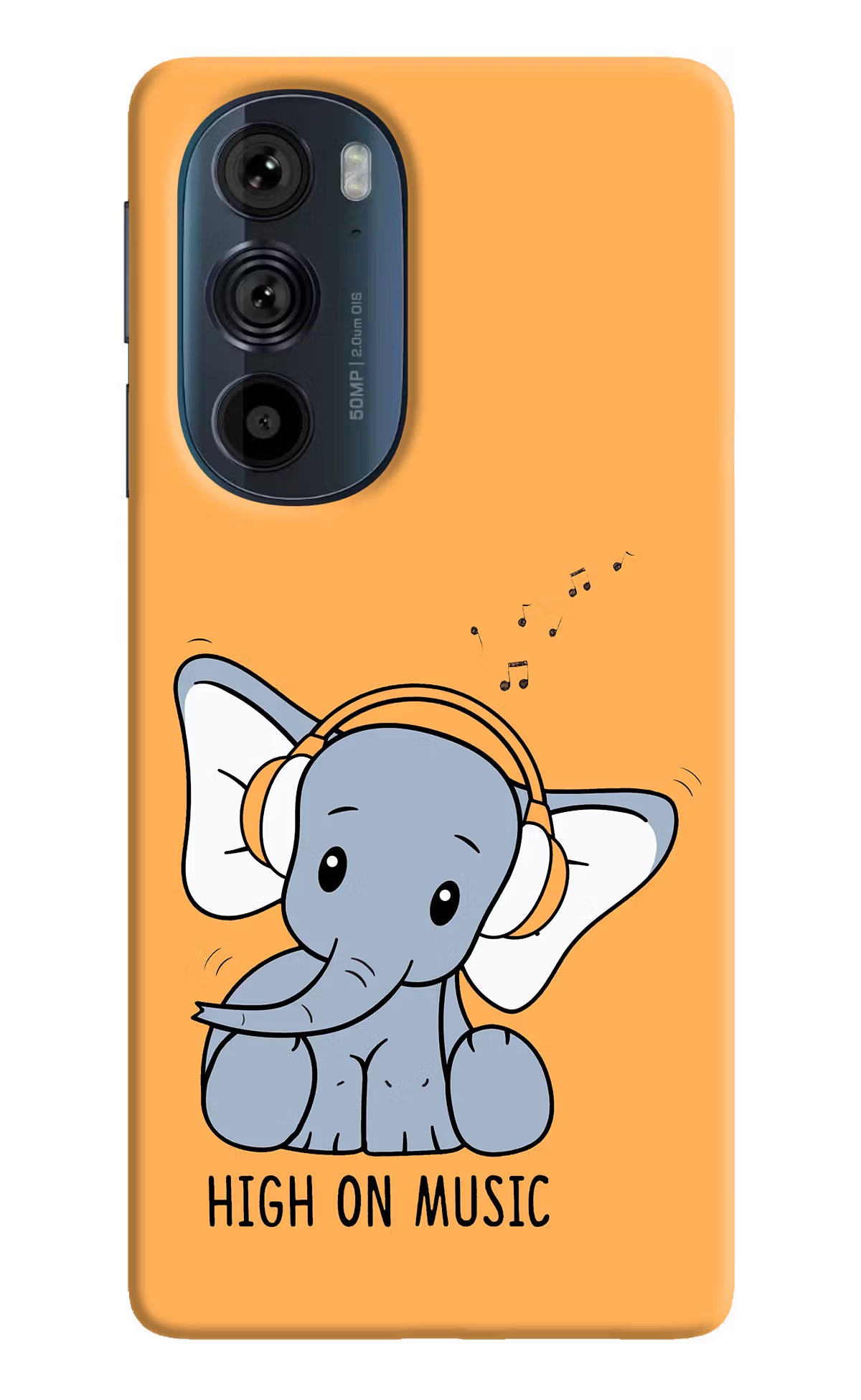 High On Music Moto Edge 30 Pro Hard Case Back Cover by Casekaro