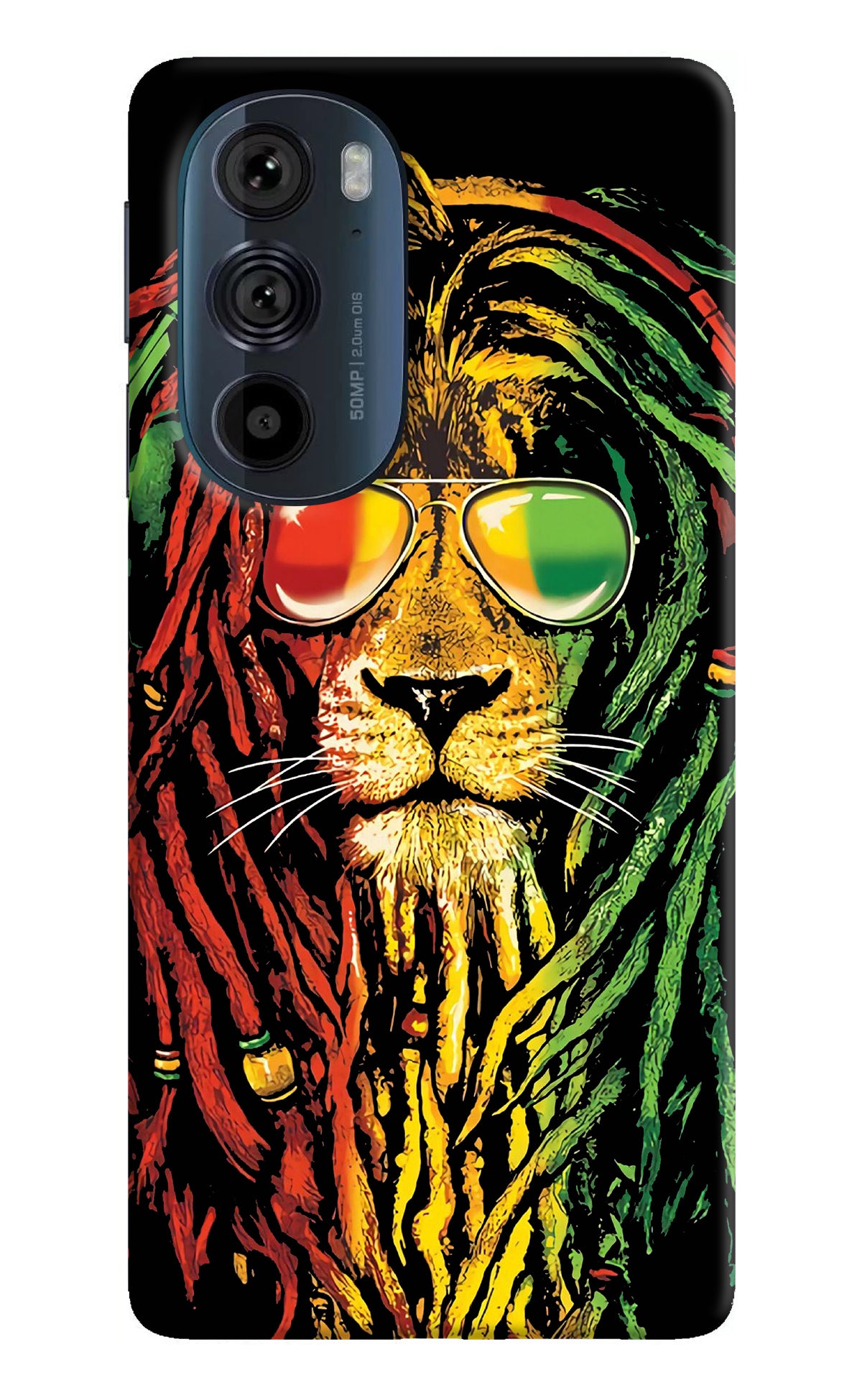 Rasta Lion Moto Edge 30 Pro Back Cover