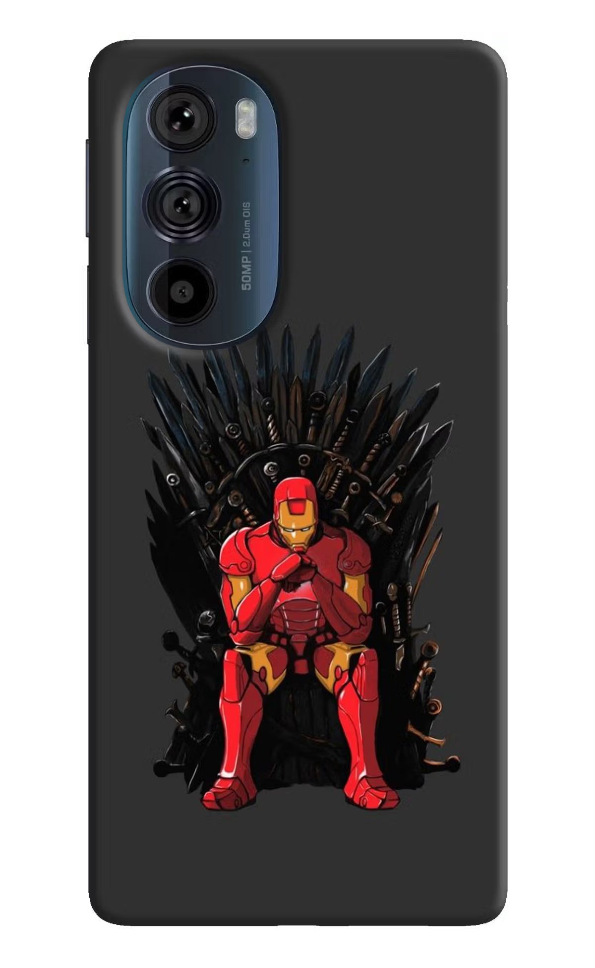Ironman Throne Moto Edge 30 Pro Hard Case Back Cover by Casekaro