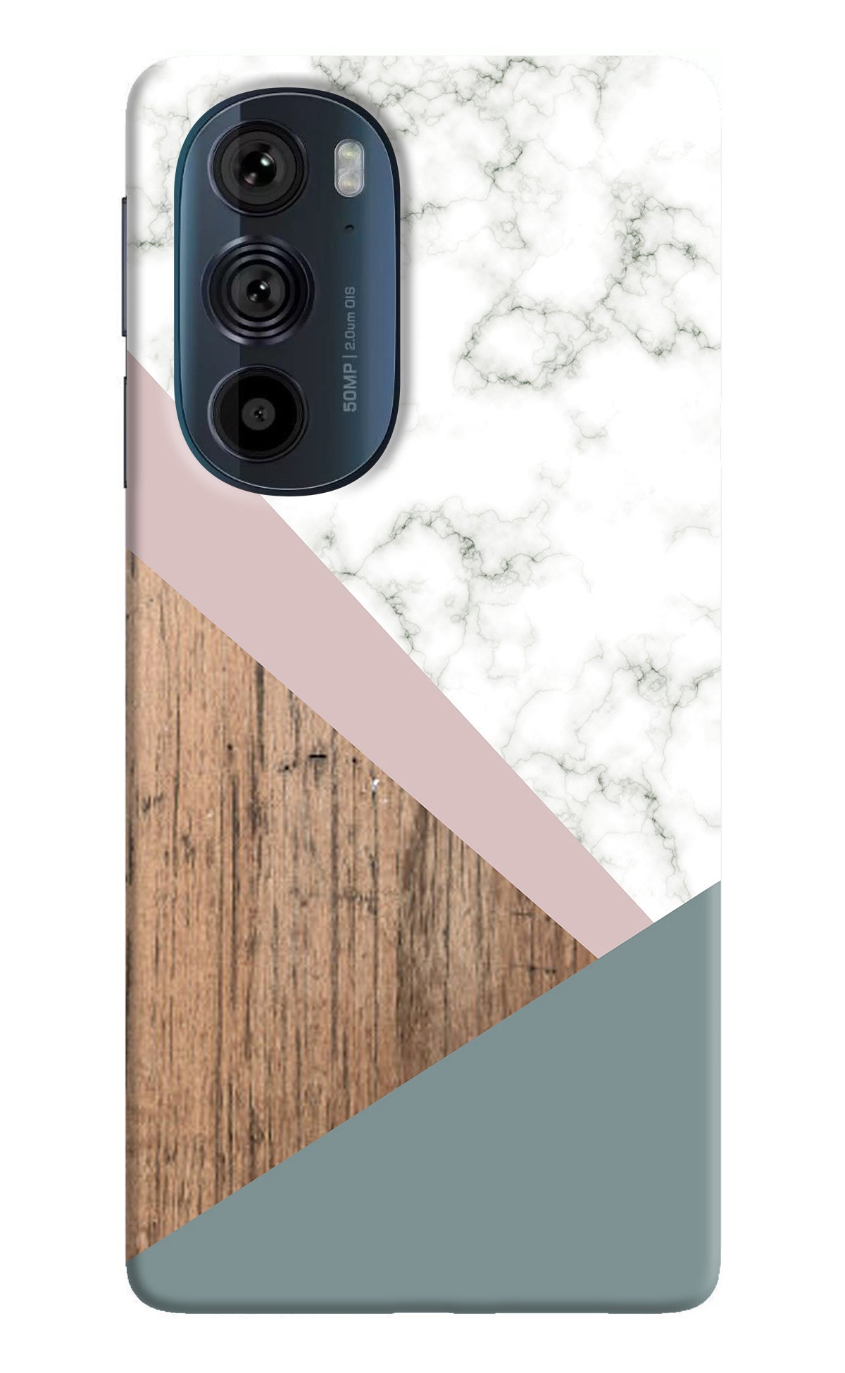 Marble wood Abstract Moto Edge 30 Pro Back Cover