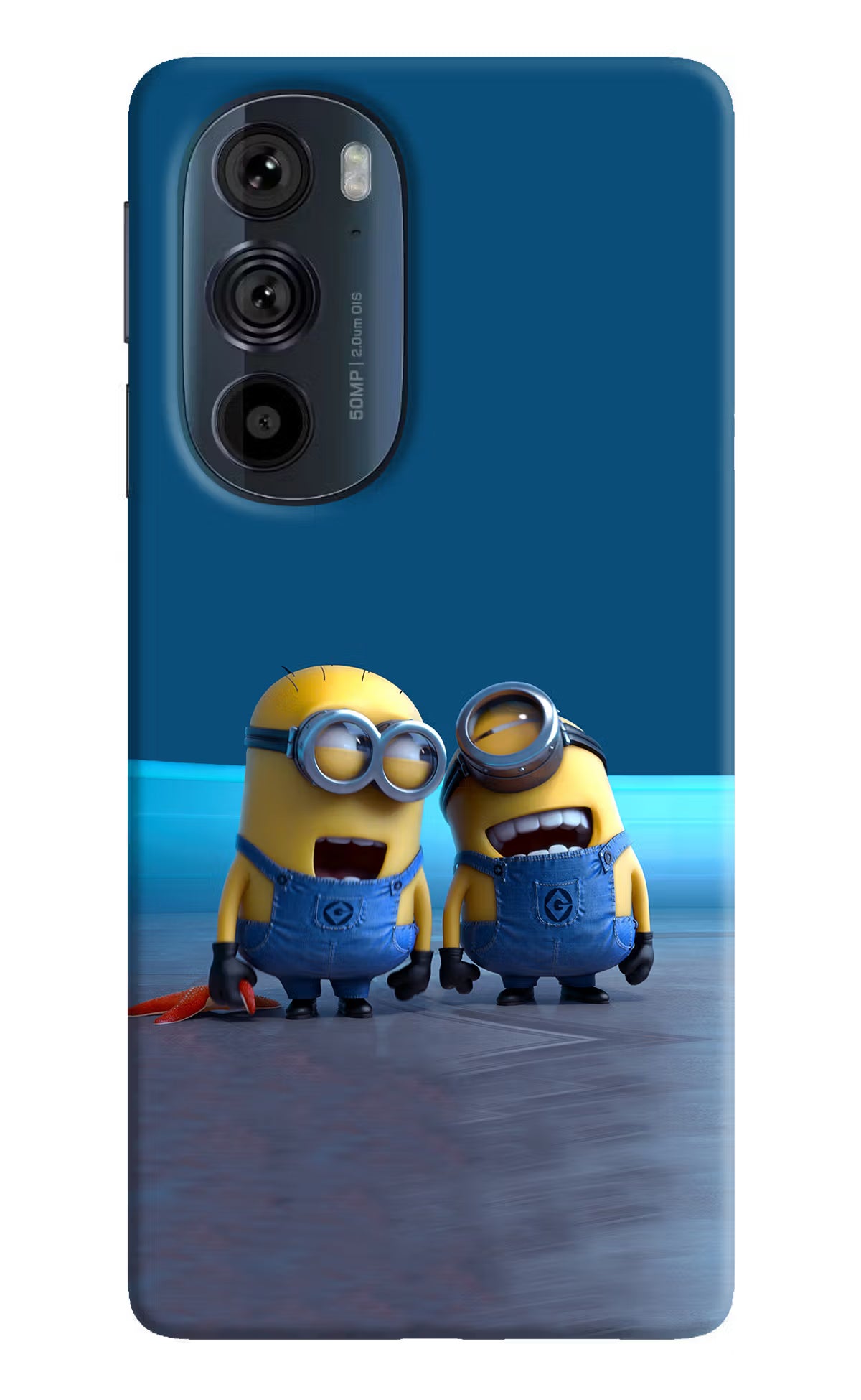 Minion Laughing Moto Edge 30 Pro Hard Case Back Cover by Casekaro