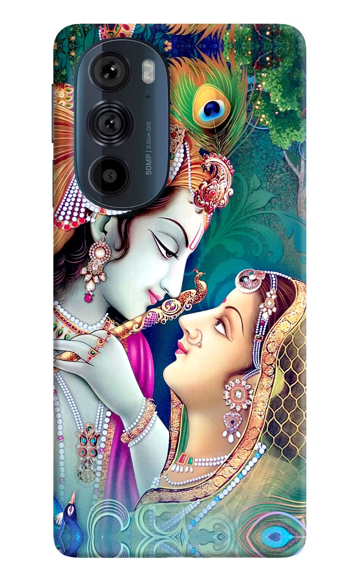 Lord Radha Krishna Moto Edge 30 Pro Hard Case Back Cover by Casekaro