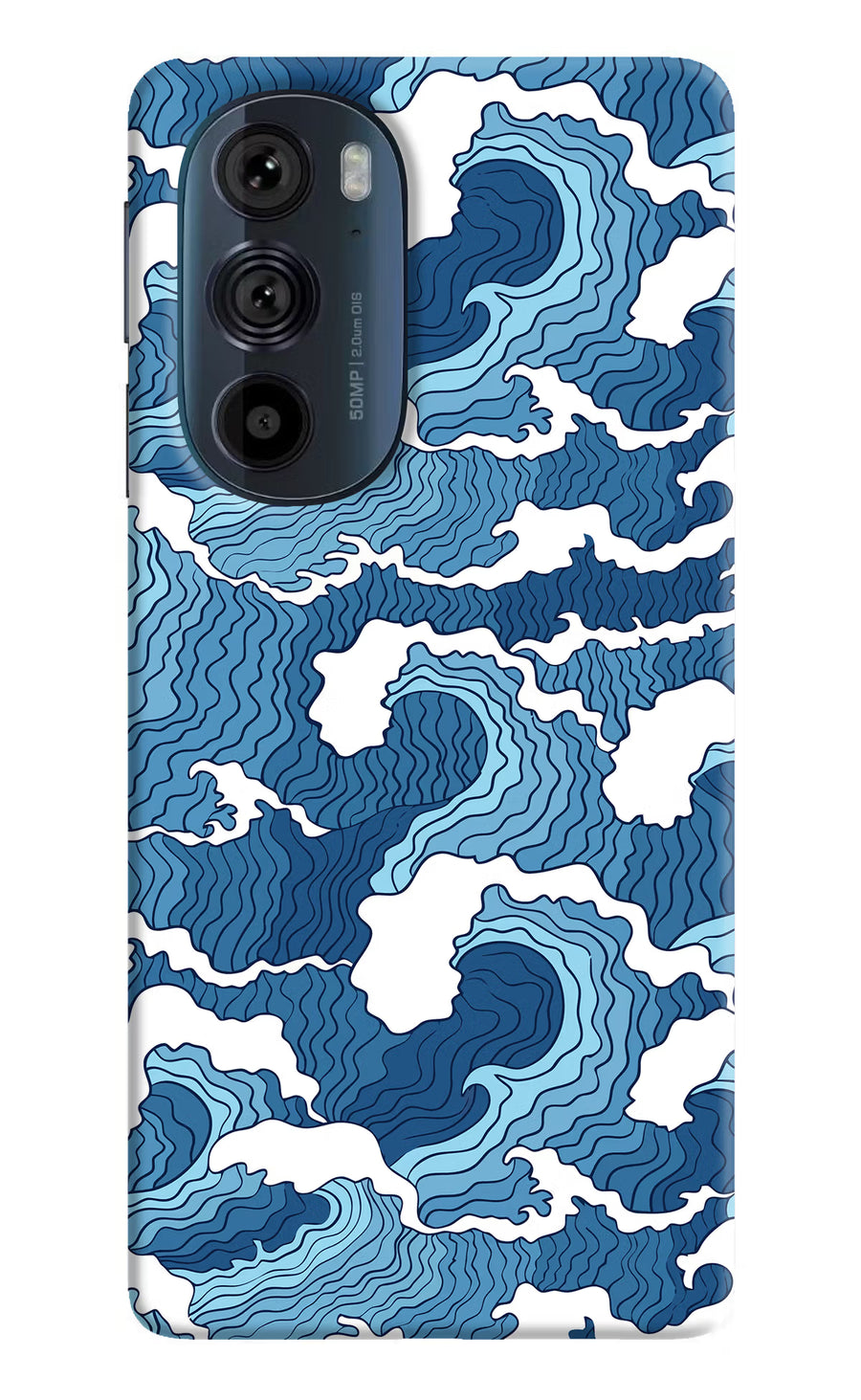 Blue Waves Moto Edge 30 Pro Back Cover, Hard case