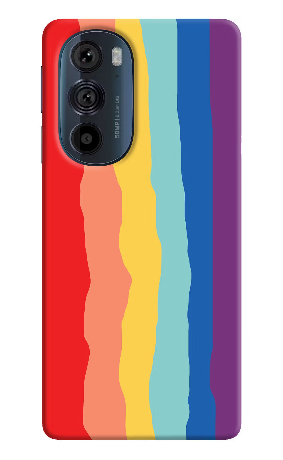 Rainbow Moto Edge 30 Pro Hard Case Back Cover by Casekaro
