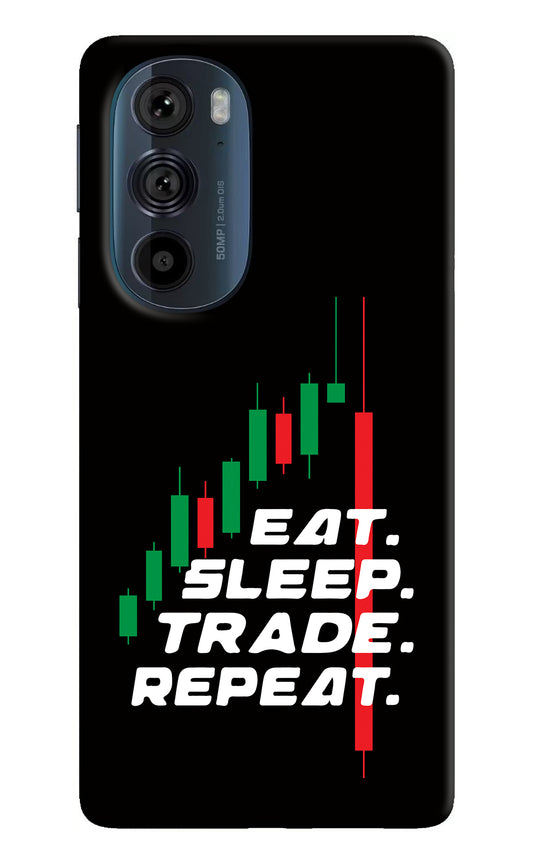 Eat Sleep Trade Repeat Moto Edge 30 Pro Back Cover