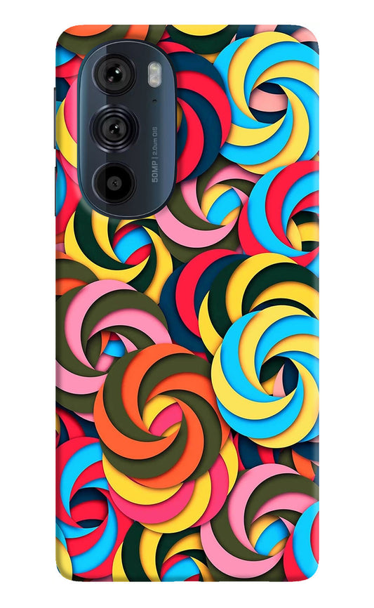 Spiral Pattern Moto Edge 30 Pro Back Cover